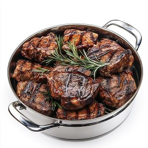 Boeuf sur plaque chauffante