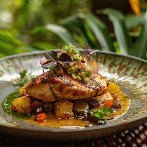 Canard au basilic thaï