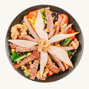 Salade du Chef (scampis, poulet, jambon)