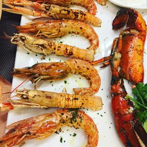 Scampis au sel et au poivre