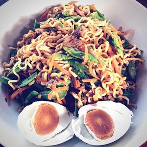 Udon sautées au boeuf