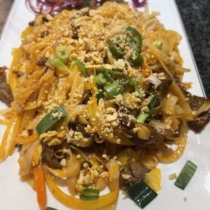 Nouilles thaï au boeuf