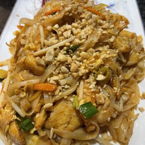 Nouilles thaï au poulet