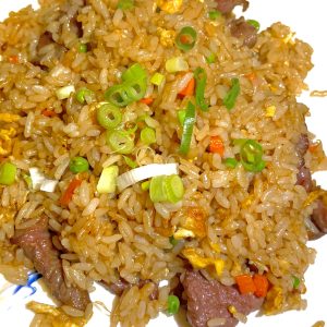 Riz sauté au boeuf