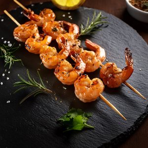 Yakitori de scampis